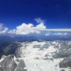 Flugwegposition um 11:33:13: Aufgenommen in der Nähe von Gemeinde Filzmoos, 5532, Österreich in 2873 Meter